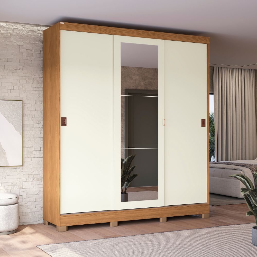Guarda-Roupa H563 Kappesberg - Nogueira | Lojas Top Móveis e Eletros